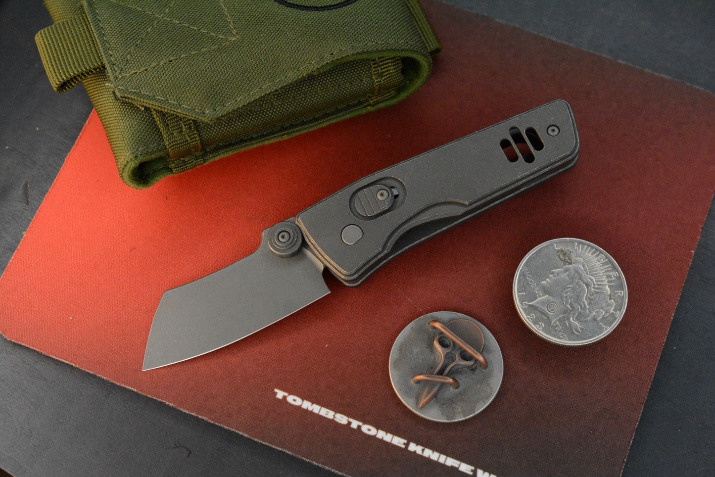 RARE MID-TECH Serge Pachenko x Gavin Hawk Guppy - Acid Wash Ti / MagnaCut