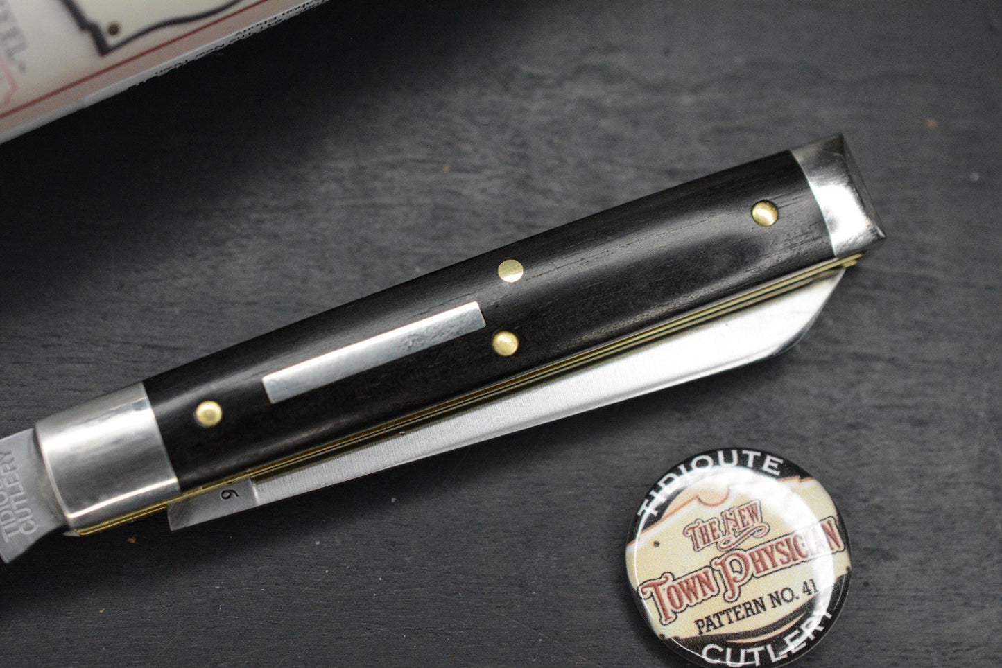 NEW Great Eastern Cutlery The New Town Physician - Gabon Ebony # 412226