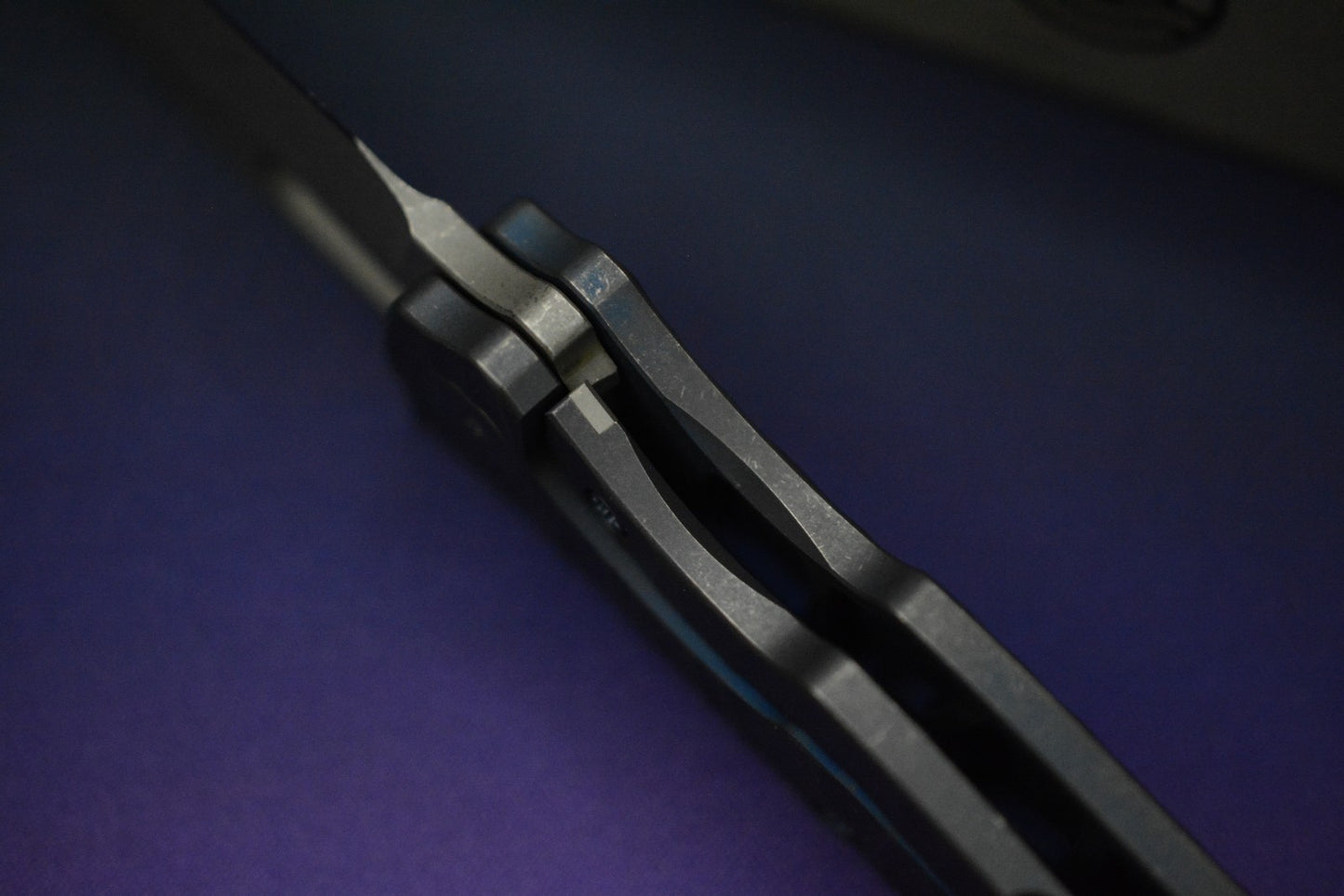 NEW Urban EDC x Demko Castellan N/F - Acid Etched Vanax / Blurple Rock Ti