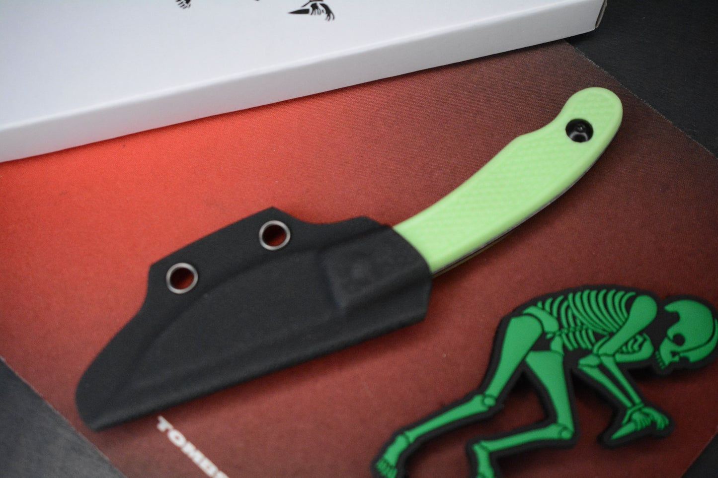 RARE Ed’s Manifesto & Sneakreaper Elvia Field Knife - Slime Green/Acid Stonewash