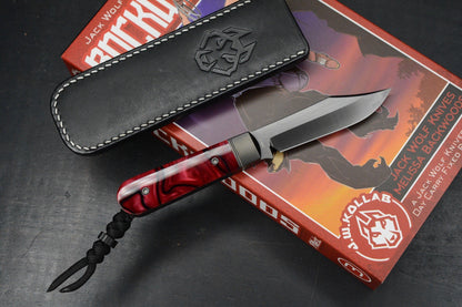 NEW Jack Wolf Backwoods FixEDC Kirinite True Blood LE / S90V Belt Satin Blade