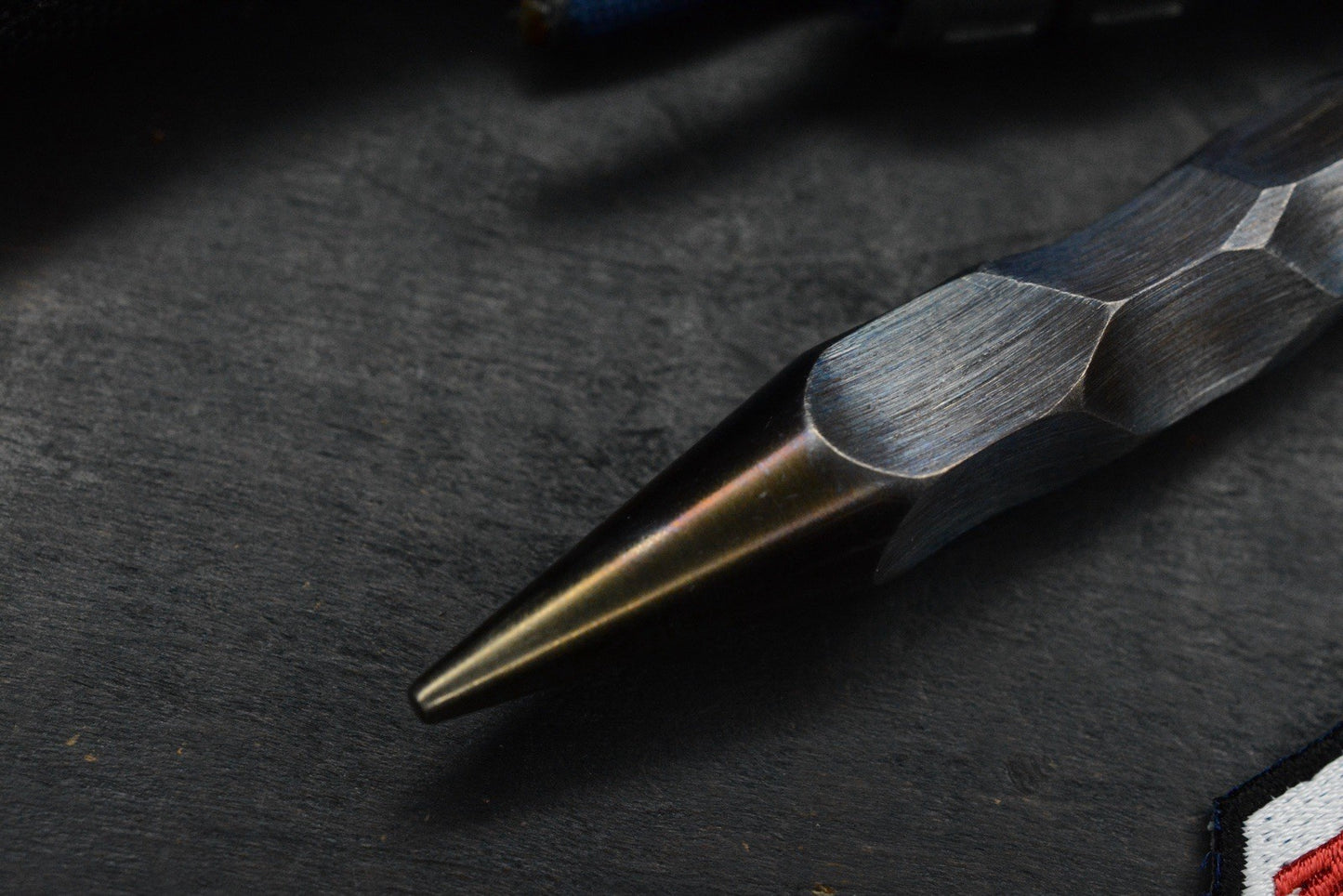 RARE 1 Of 1 Death Spike - Screw In Ice Pick - Rock Finished Ano w/ Custom Bead