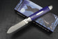 NEW Jack Wolf Knives Gateway Equal End - Purple G10 / Satin Sandvik Blade