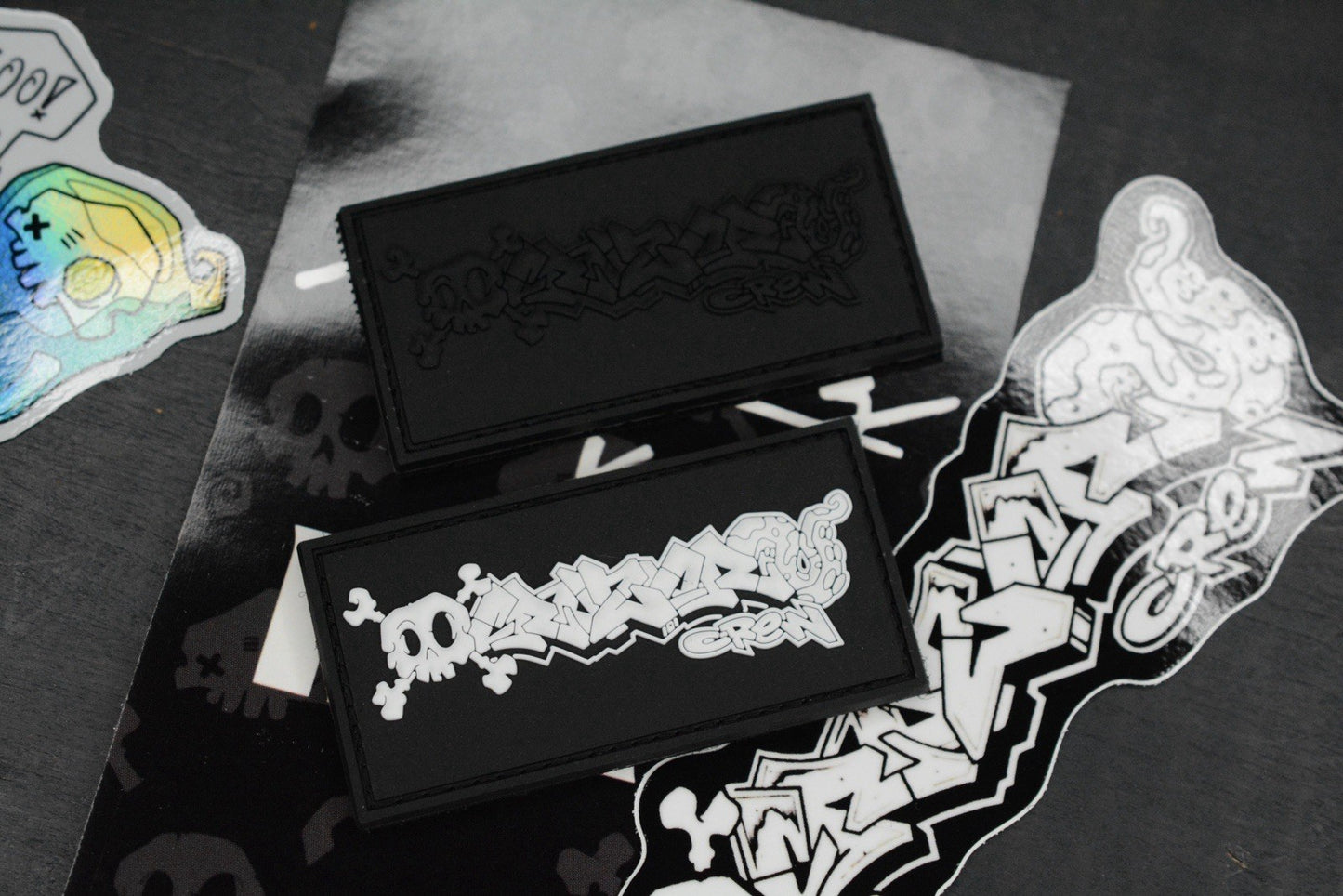 NEW INKY EDC x Myke Cruz - Cruzer EDC Banner Patch Set 2x Patch Set B/W
