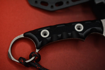 NEW TKell Knives Nighthawk Battlelock Black / Recon Distressed w/ Poison Bead