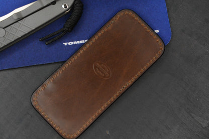 NEW Chris Reeve Umnumzaan - Sand Blasted / Drop Point Magnacut w/Leather Sheath