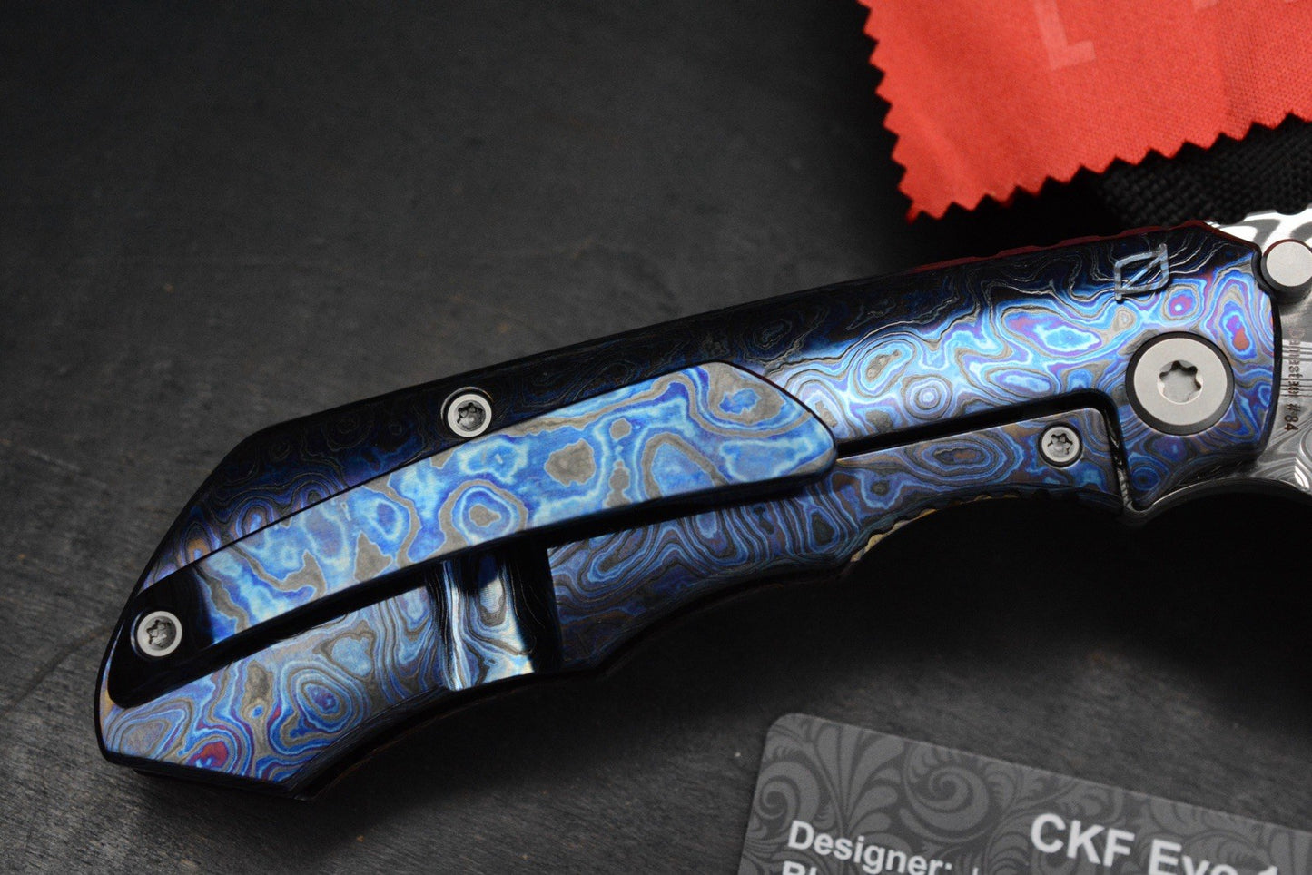 RARE Custom Knife Factory Rotten Evo 1.1 Full Dress Zircuti & Damasteel