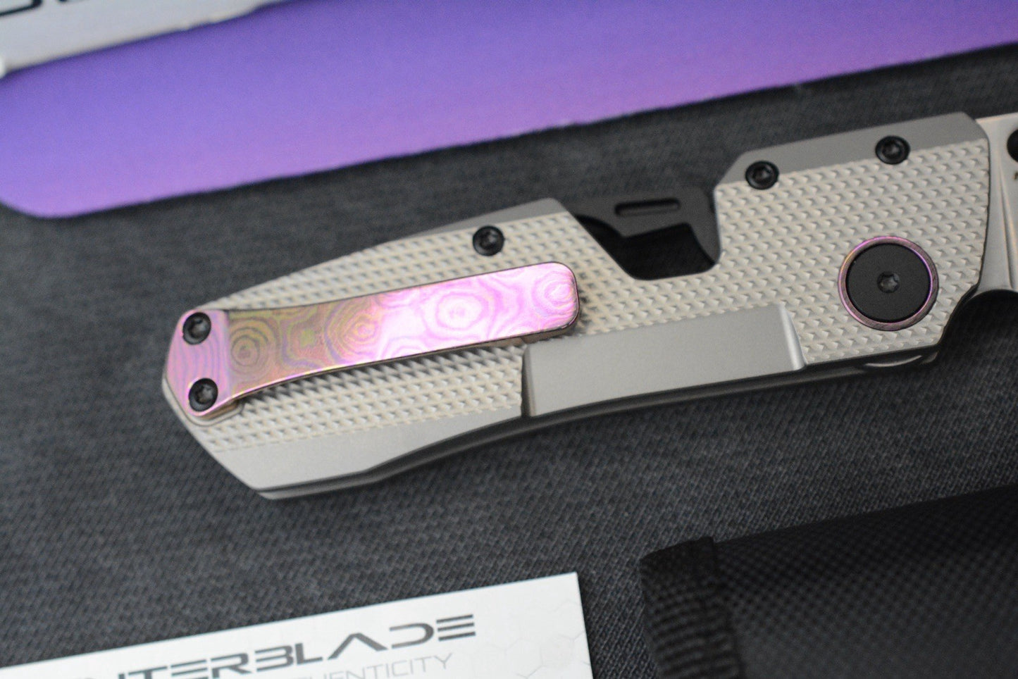 NEW Winterblade Factor B4 Natural Diamond Ti/ MagnaCut & Pink / Purple Timascus