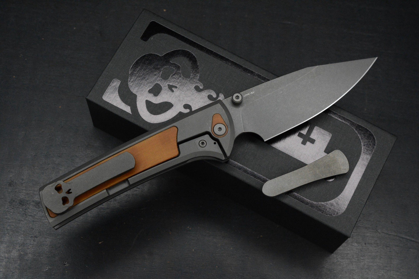 NEW CHAVES Scapegoat 229 Dirty Steve - SW Grey PVD / Natural Micarta Magnetic EXC 1/50