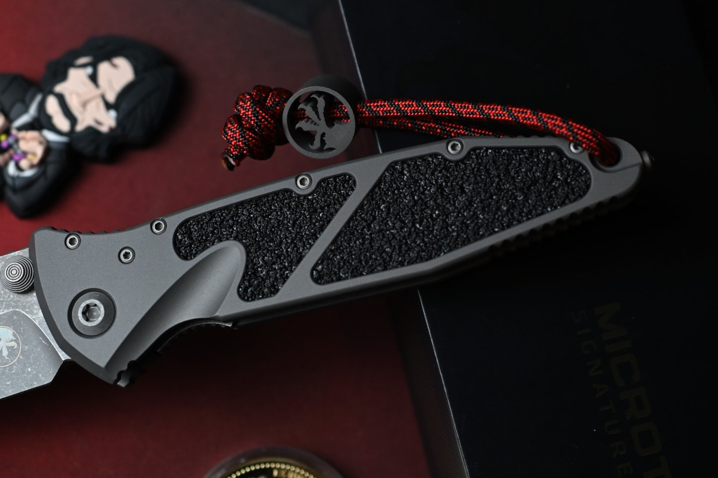 Microtech Socom Elite Warcom w/ Natural Clear Handles & Apocalyptic w/ Wick Pack