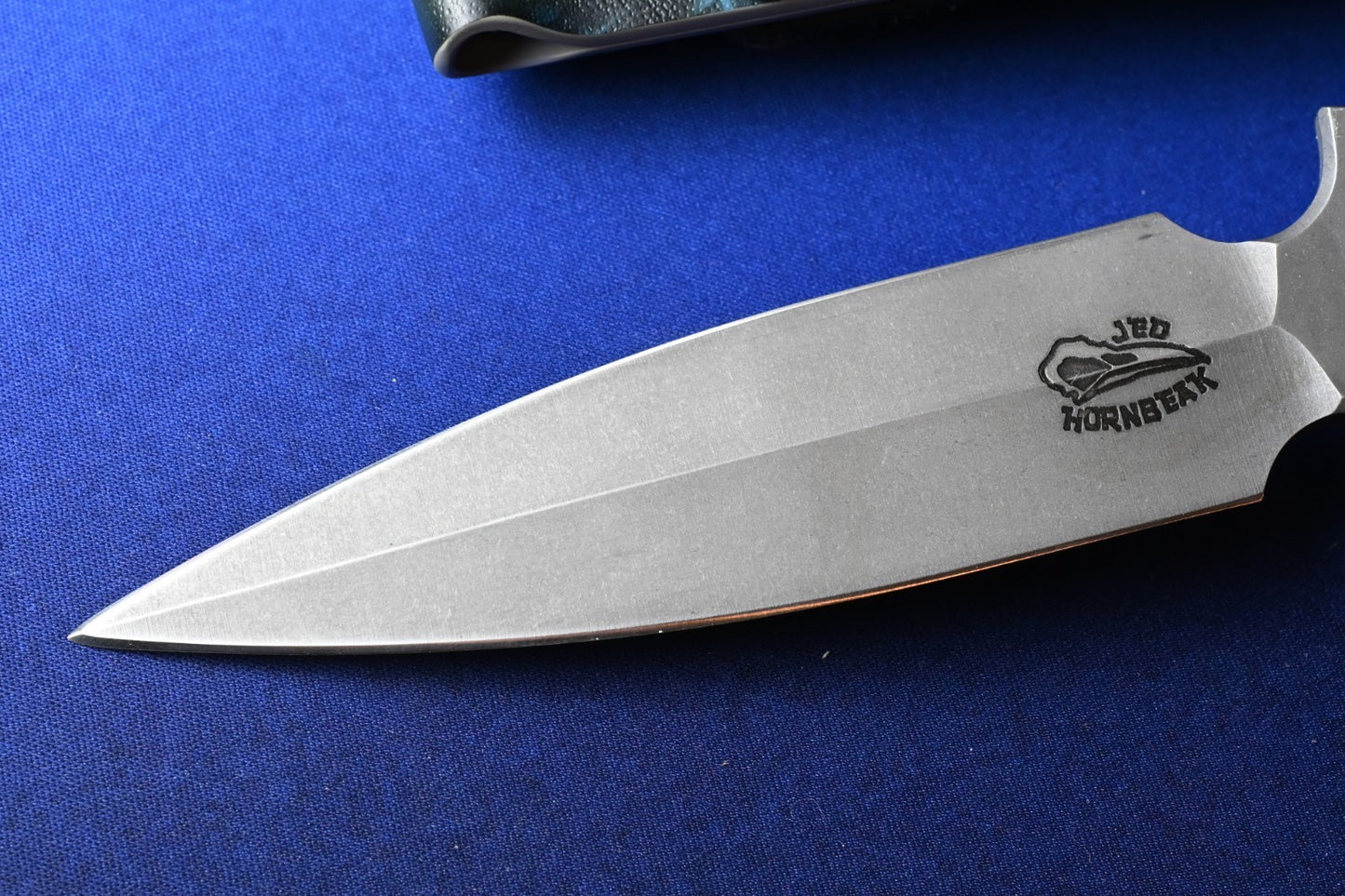RARE Jed Hornbeak Custom Paracord Fixed Blade - 4.5” 3V w/ Poison Bead & Sheath