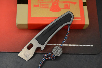 NEW Lynch NW Best Case Scenario Pry - SW Ti / Black Micarta Inlays w/ TKW Bead