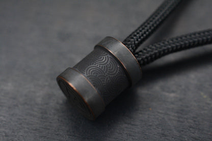 RARE Colins Trace x Urban EDC Seigahai Chaos Blackened Brass Bead Re Microtech