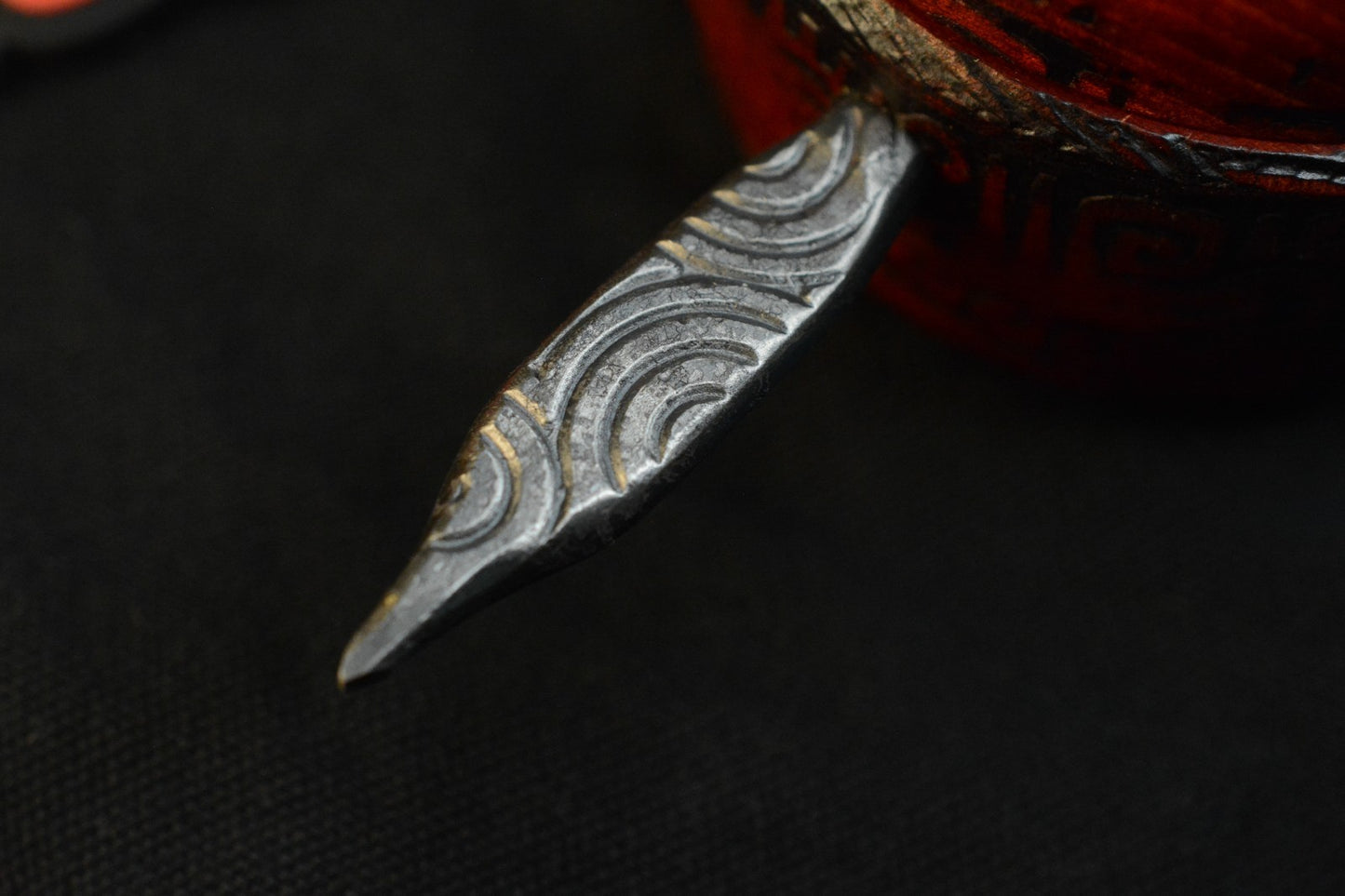 RARE RMJ Tactical Gold Forge Point Ball Head Valhalla War Club - Engraved Spike