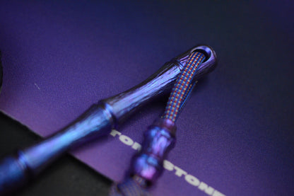 RARE Royal Creations Rock Spike -Ano Purple Ti w/ Custom Matching Bead & Patch