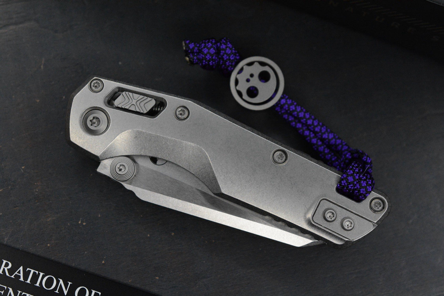 RARE Microtech MSI MINI -  Marfione Selects / Smooth Titanium w/ John Wick Pack