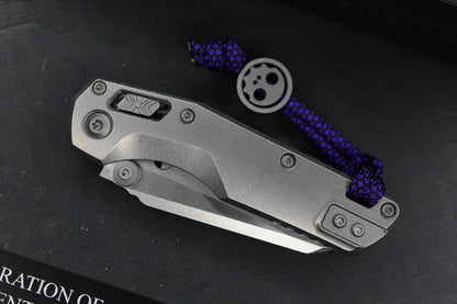 RARE Microtech MSI MINI -  Marfione Selects / Smooth Titanium w/ John Wick Pack