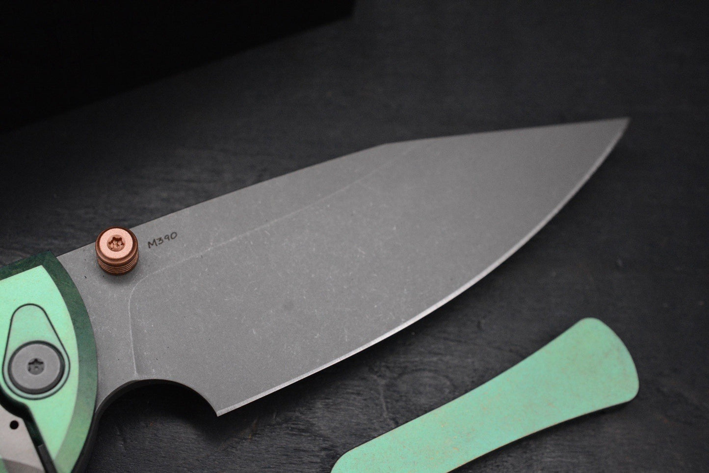 RARE++ Chaves Custom EXC Scapegoat - Green Ano Ti / Copper Magnetic Inlay 1/50