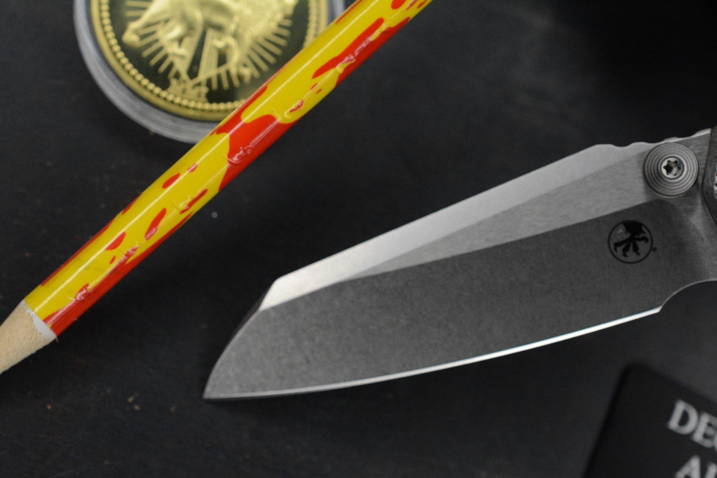 RARE Microtech MSI MINI -  Marfione Selects / Fluted Titanium w/ John Wick Pack