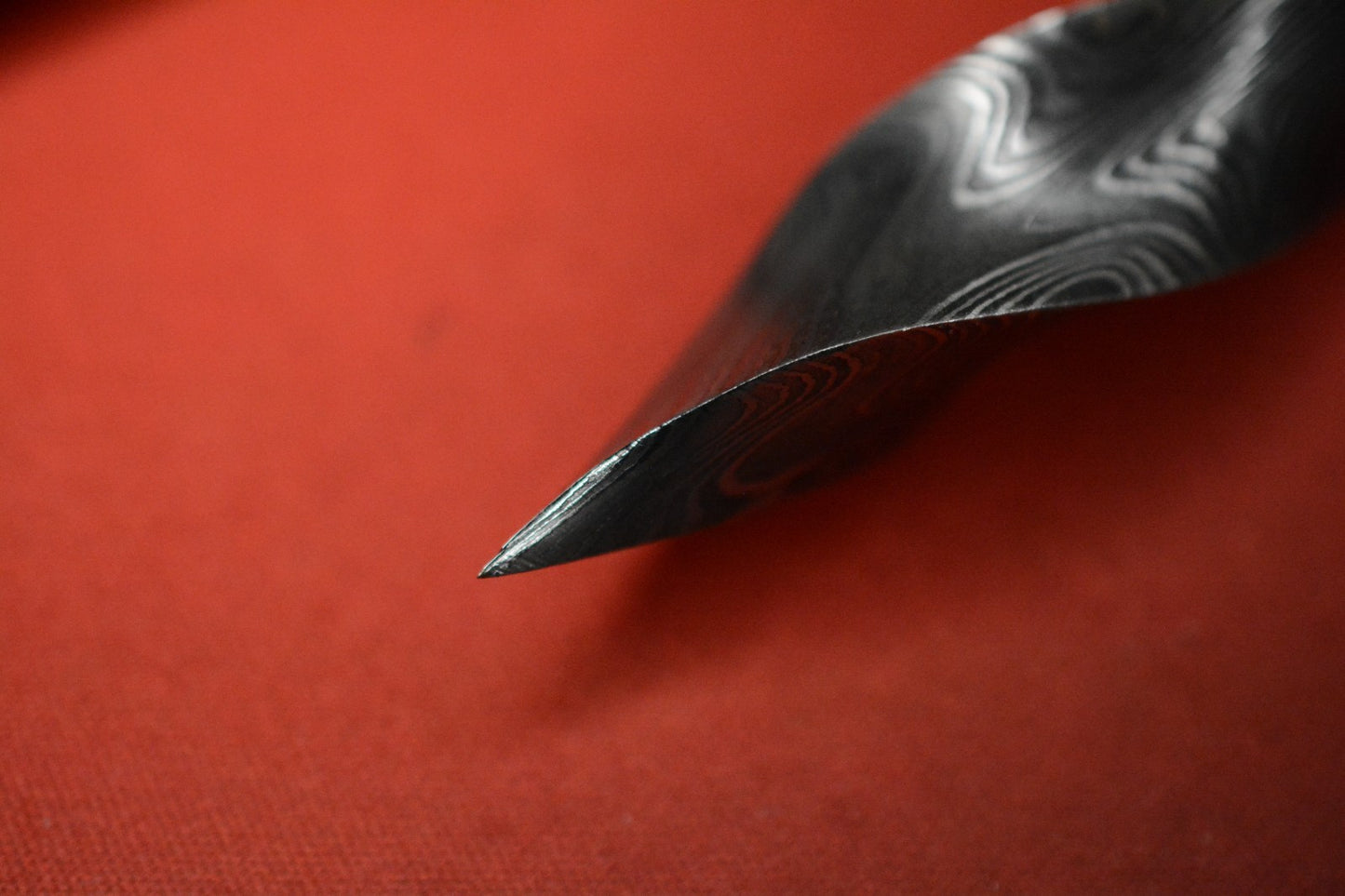 RARE Renaissance Customs Hand Forged Premium Tri Blade Fixie - Twisted Damascus