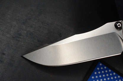 NEW Chris Reeve Umnumzaan DP Magnacut Ti Glass Blasted w/Robertson Gator Sheath