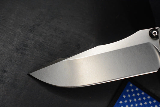 NEW Chris Reeve Umnumzaan DP Magnacut Ti Glass Blasted w/Robertson Gator Sheath