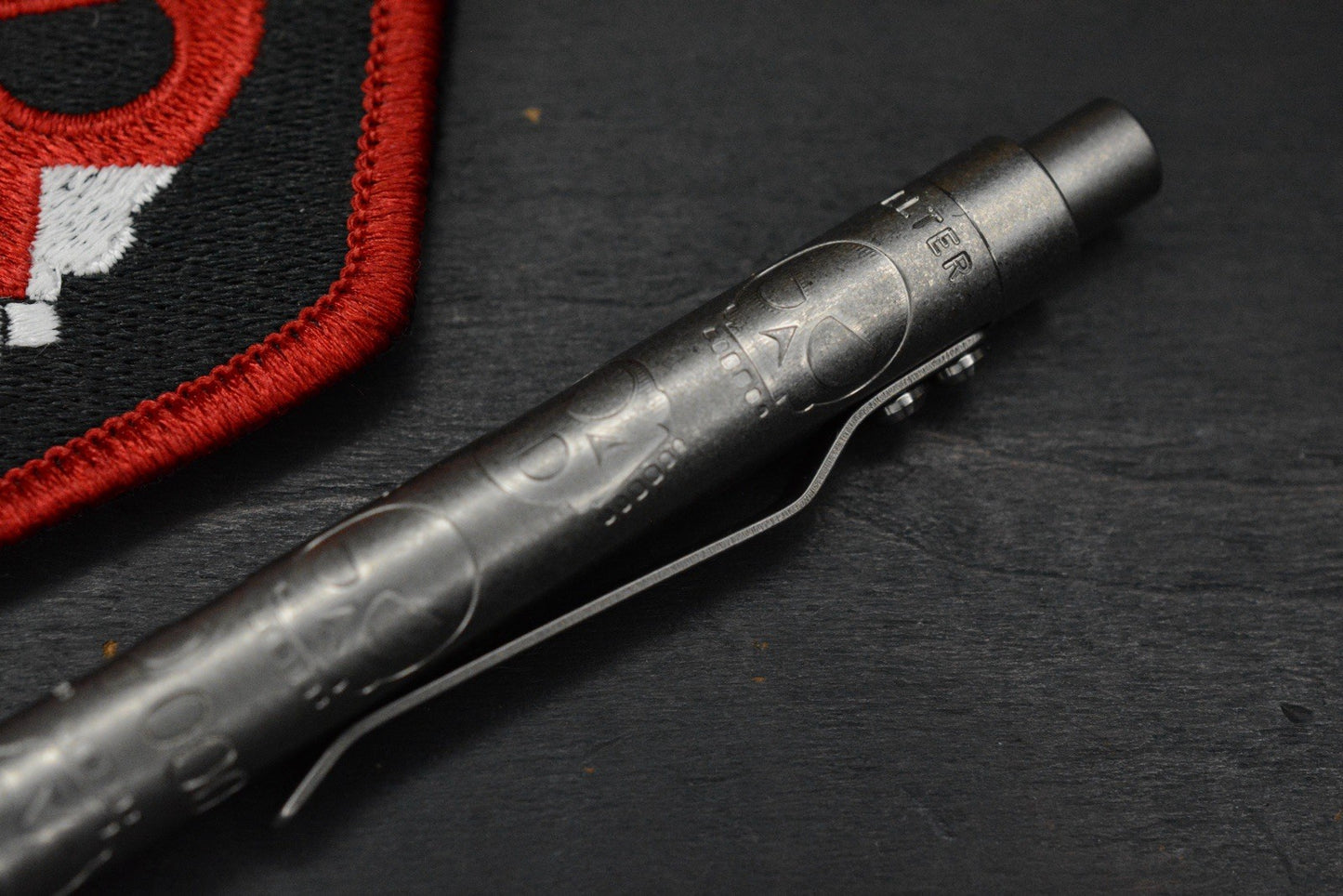 NEW Triple Aught Design x Fellhoelter Tickler Pen - Mean Skull w/ TAD Patch