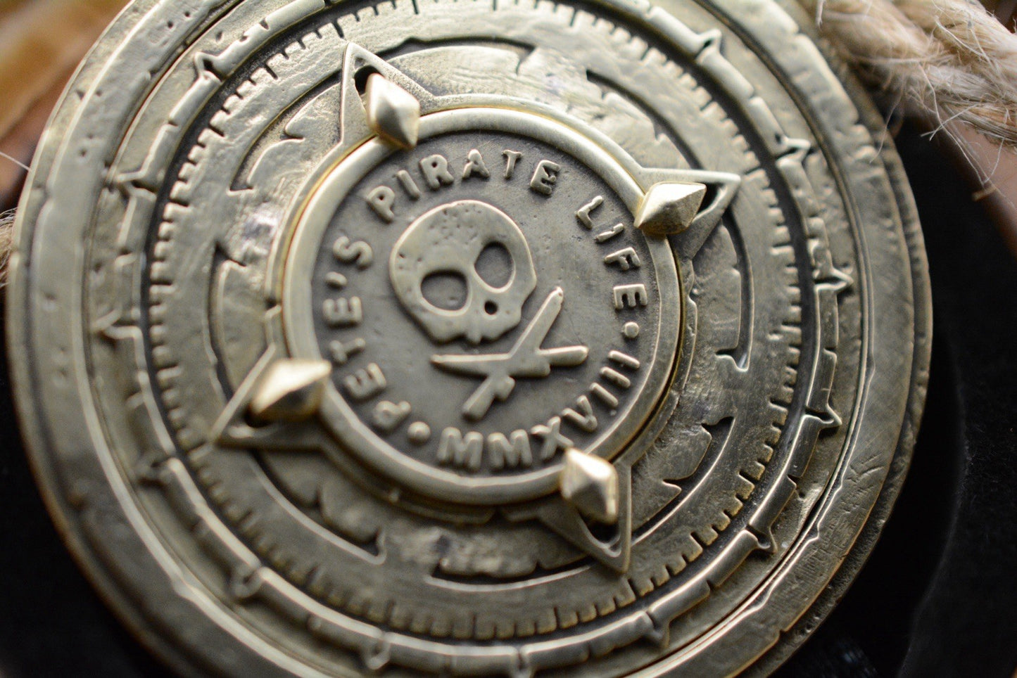 NEW Pete’s Pirate Life - V9 Brass Mechanical Coin w/ PPL Puzzle Box