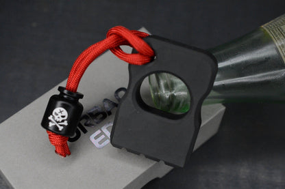 NEW Urban EDC x CadLab Bump Bottle Opener Black Titanium w/Poison Bead
