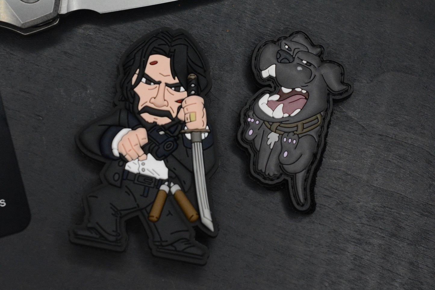 RARE Microtech MSI MINI - Ti Frag Handle/ Brz Accents w/John Wick Pack & CH Bead