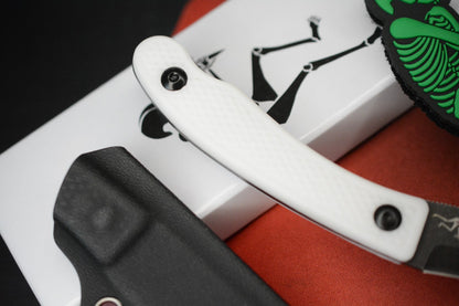 RARE Ed’s Manifesto & Sneakreaper Elvia Field Knife - White / Acid Stonewash