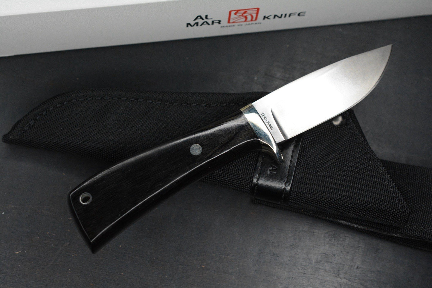 RARE++ Al Mar Personal BT Fixed Blade Satin Blade/ Titanwood Handle Seki Japan