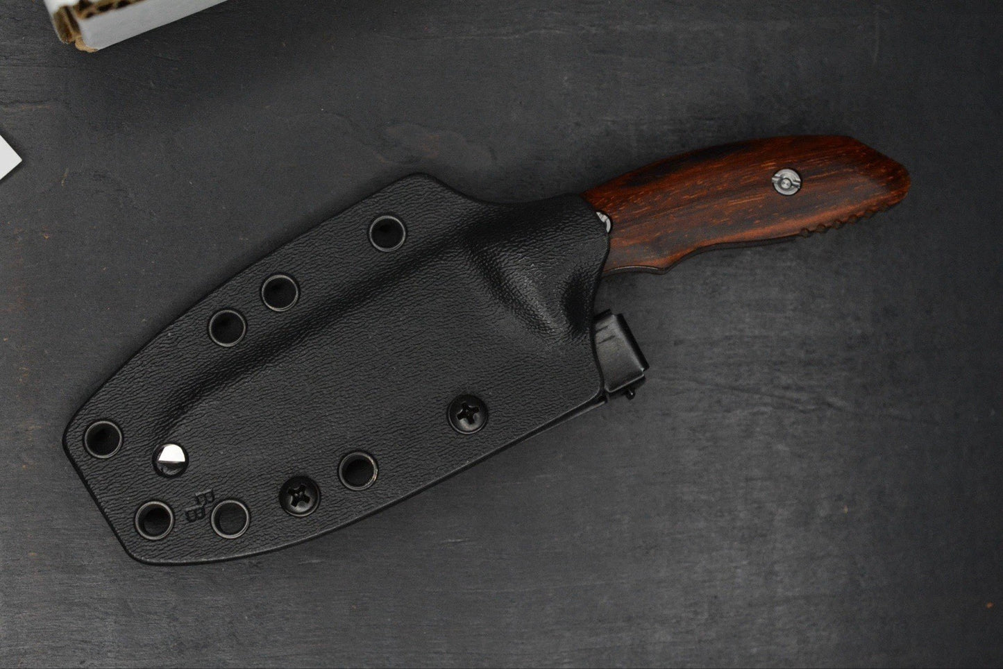 NEW Hinderer Flashpoint Magnacut Sheepsfoot Fixie - Stonewash Cocobolo Handle