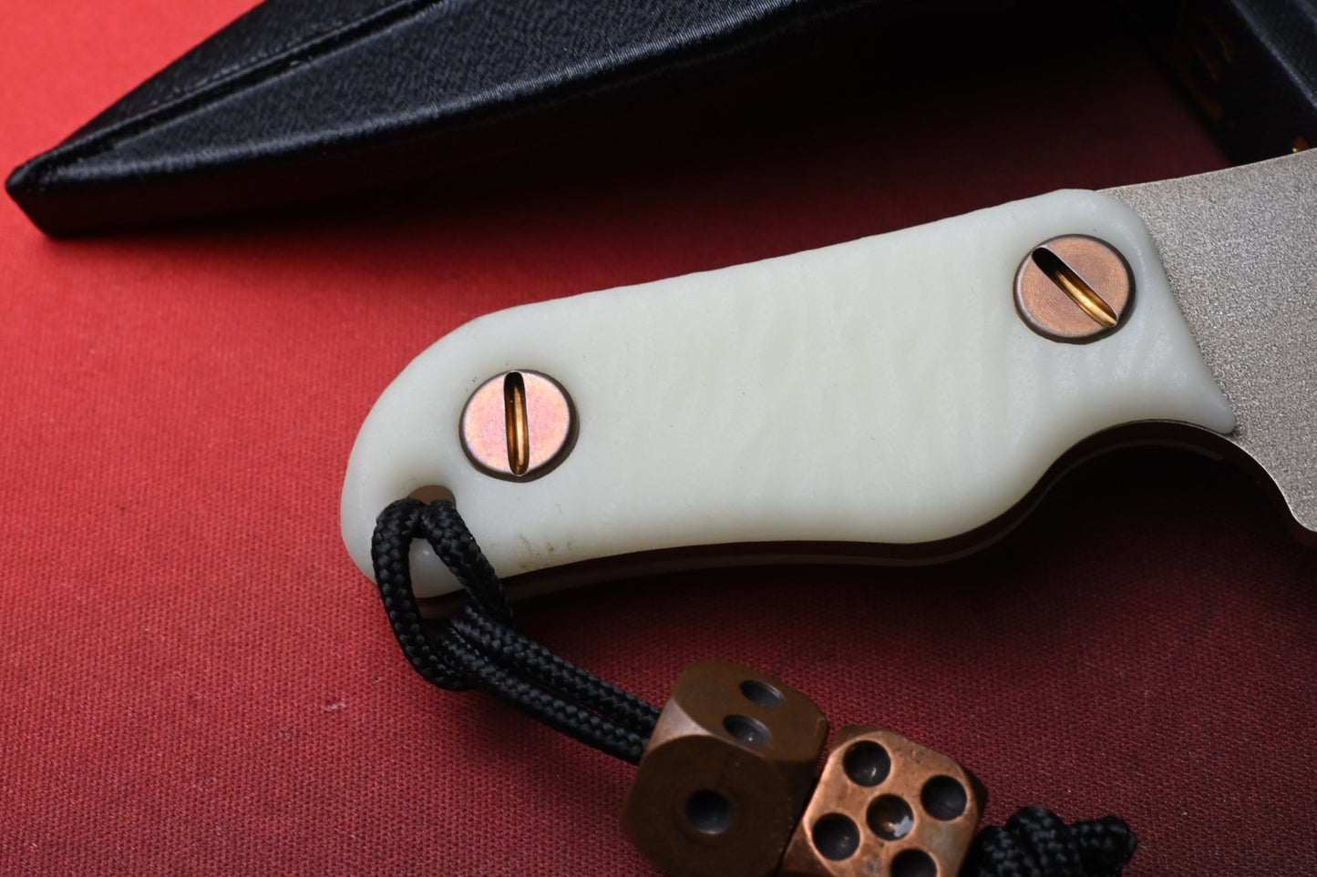 NEW Turner CNC Knome Custom Ltd Ed - Fungus GITD / 3V Blade w/ Copper Dice