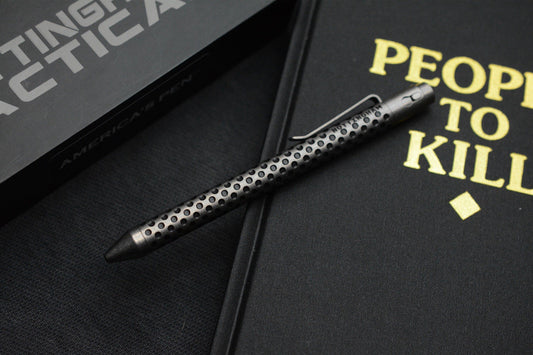 RARE Nottingham Tactical G2 Single Lock - Dottingham Tumbled Titanium Pen