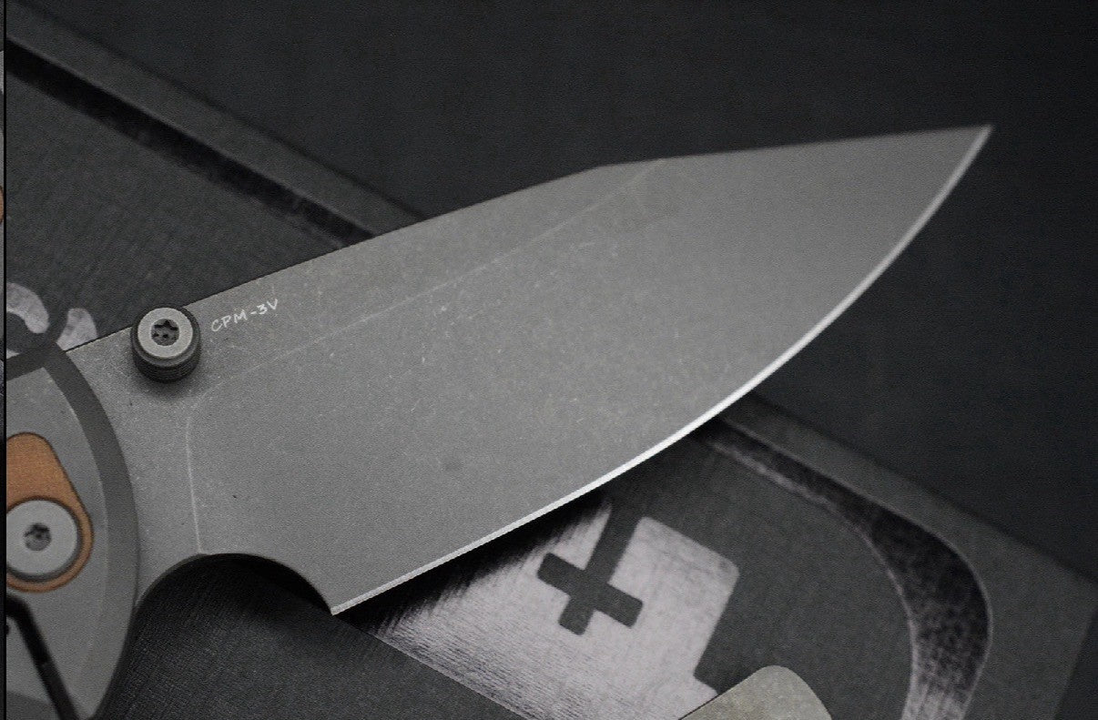 NEW CHAVES Scapegoat 229 Dirty Steve - SW Grey PVD / Natural Micarta Magnetic