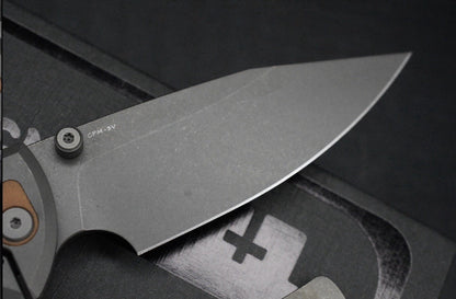 NEW CHAVES Scapegoat 229 Dirty Steve - SW Grey PVD / Natural Micarta Magnetic