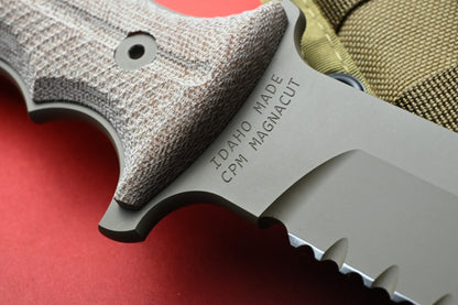 NEW Chris Reeve Knives Green Beret - Micarta/Tan FDE Magnacut w/Tombstone Bead
