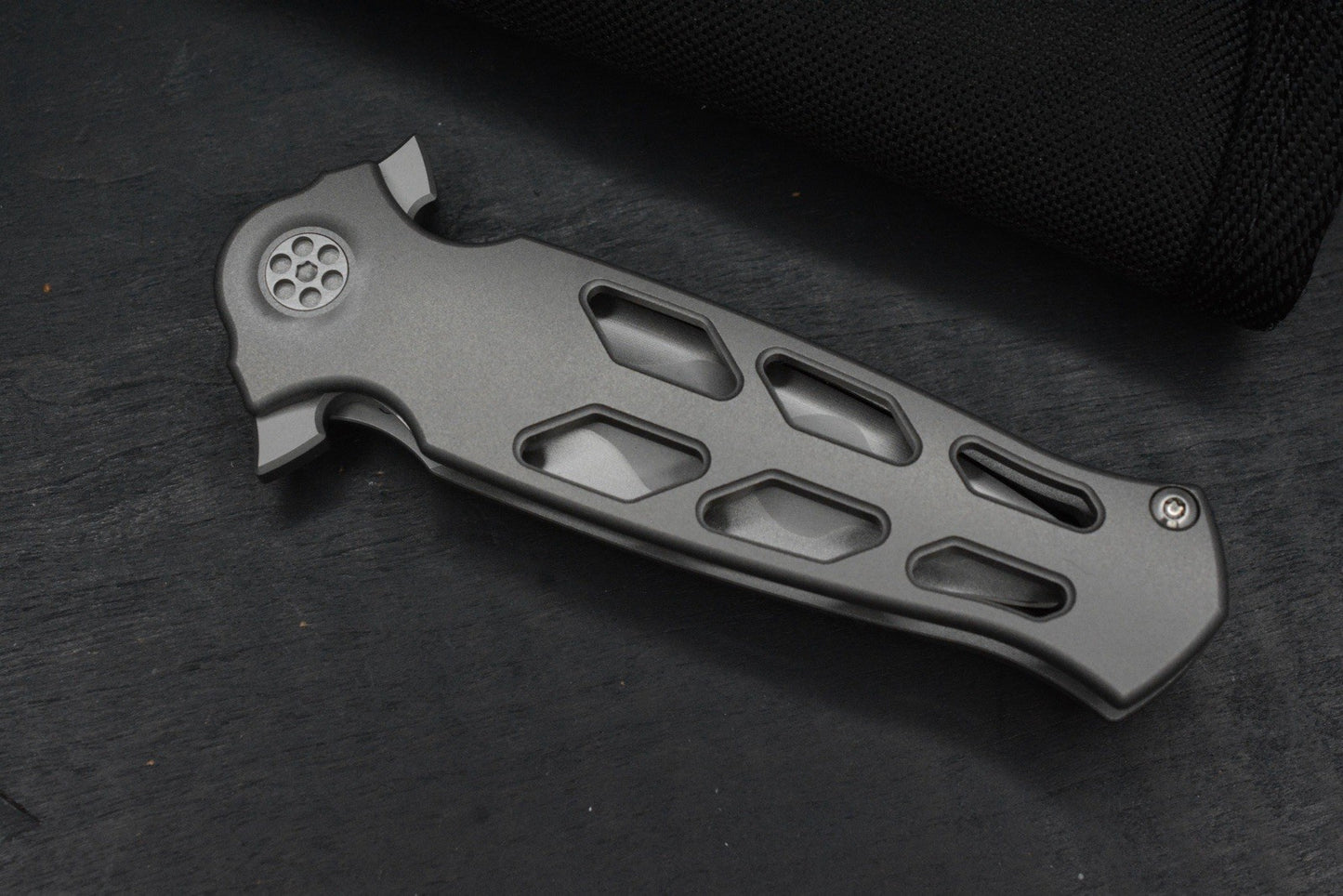 CUSTOM Nadeau Sharp By Design Arch Nemesis Aspirated w/ D/E M390 Etched Blade