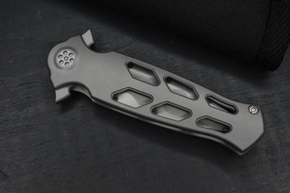 CUSTOM Nadeau Sharp By Design Arch Nemesis Aspirated w/ D/E M390 Etched Blade