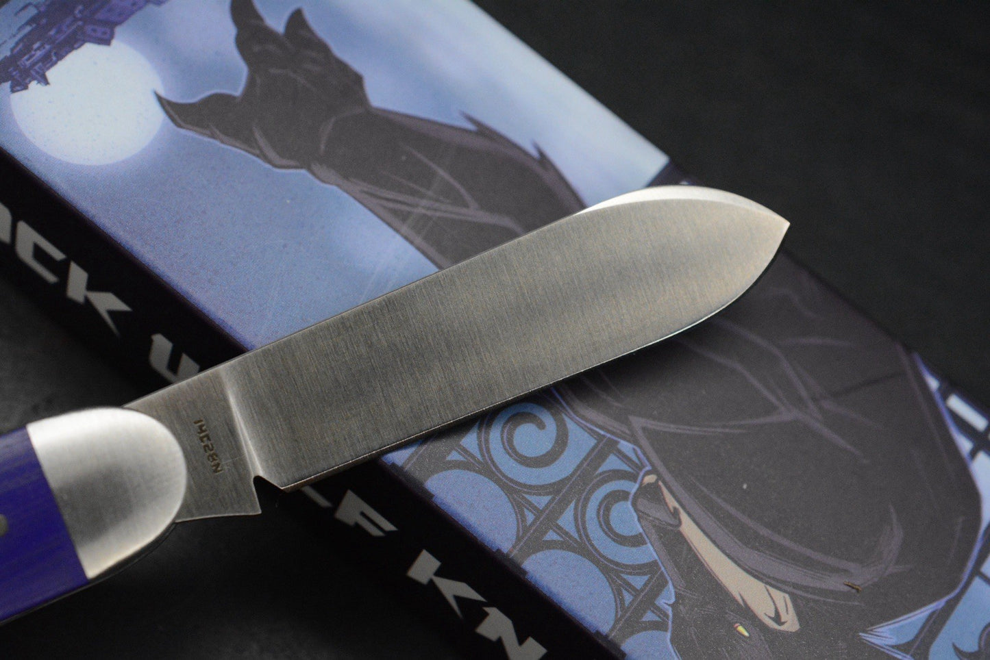 NEW Jack Wolf Knives Gateway Equal End - Purple G10 / Satin Sandvik Blade