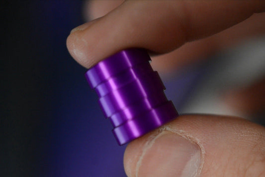 RARE++ Colin’s Trace “The End” Purple Cerakote Titanium Bead