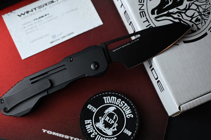 NEW Winterblade Fusion - Black PVD Titanium Scales / Black DLC M390 Blade