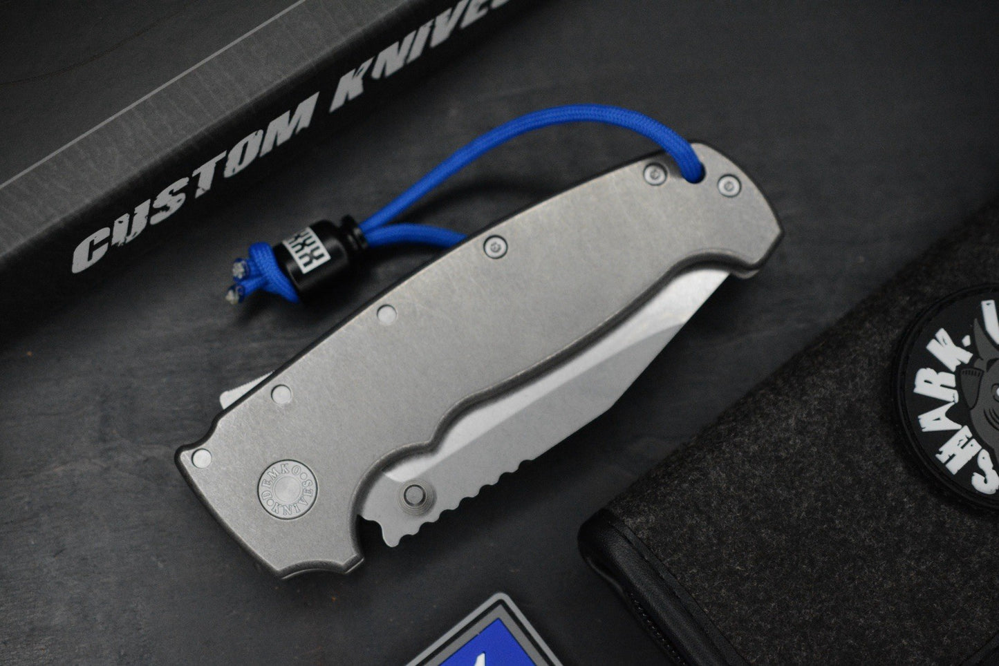 RARE++ Demko AD20 XXX Smooth Ti / Stud Only CPM 3V w/ Poison Bead & Patch