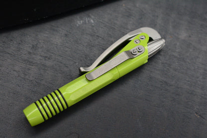 RARE Microtech Siphon II Stainless Tactical Pen Apocalyptic Green SN1060 10/2016