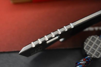 NEW Lynch NW Best Case Scenario Pry - SW Ti / Black Micarta Inlays w/ TKW Bead