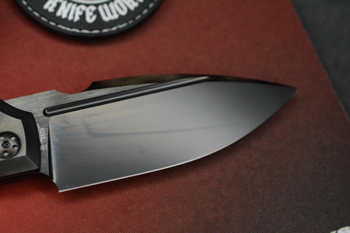 RARE+ Custom Knife Factory x GTK Elementak Black PVD / DLC M398 SN# 032