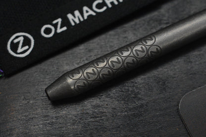 NEW Oz Machine Co Little John Ti Pen - Grey Washed Body / Dark Blasted Grips
