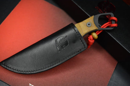 RARE Crimson Customs RPM Iron Wolf Black / Butterscotch Micarta (1of 1 Custom)