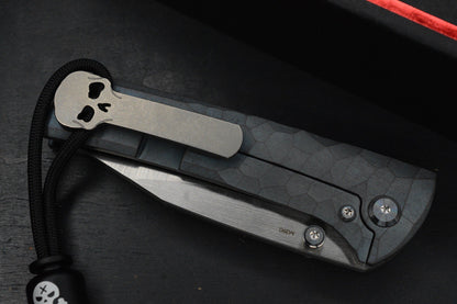 CUSTOM Chaves Scapegoat Street Half Rocked Ti- Green SW/ M390 w/ Brass Bead